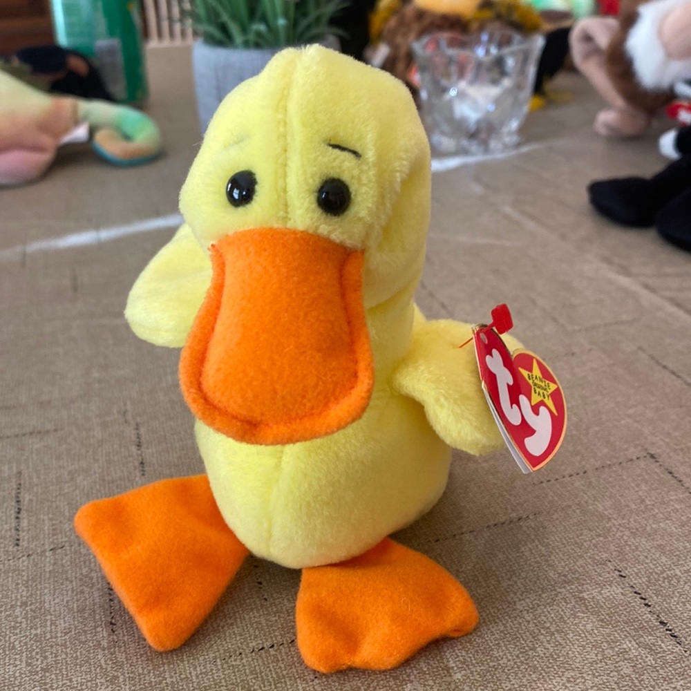 1993 quackers beanie baby